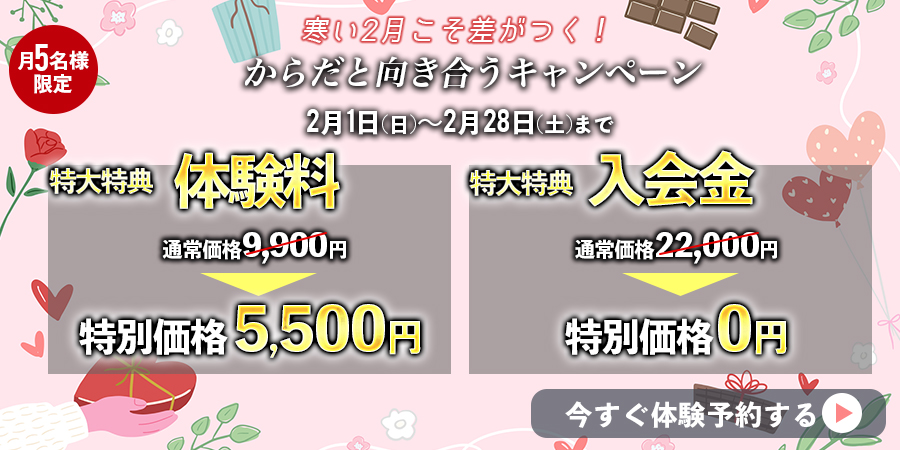 身体づくりの追い込みトレーニングキャンペーン